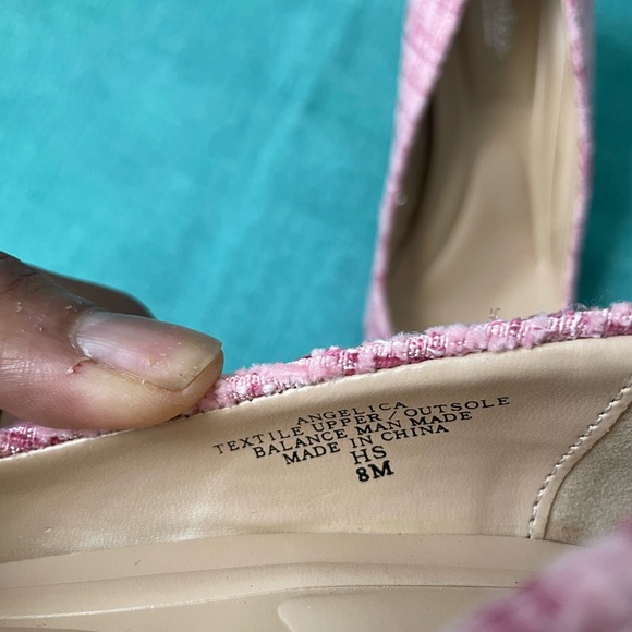 Angelica Pink Tweed Heels - Picture 4 of 8